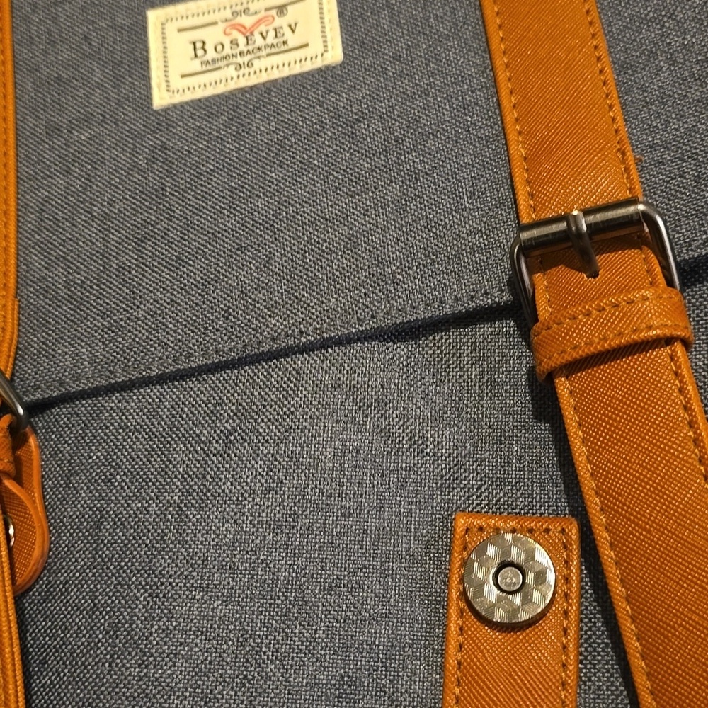 Vintage Style Unisex Canvas Fashion Backpack,Size 30 × 30 × 30 cm,Retail $41.95 - Picture 14 of 16